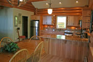 kitchen with island